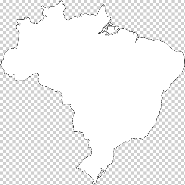 Бразилия контур страны