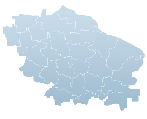 Карта Ставропольского края вектор