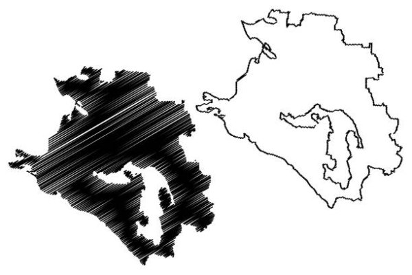 Карта Краснодарского края контур