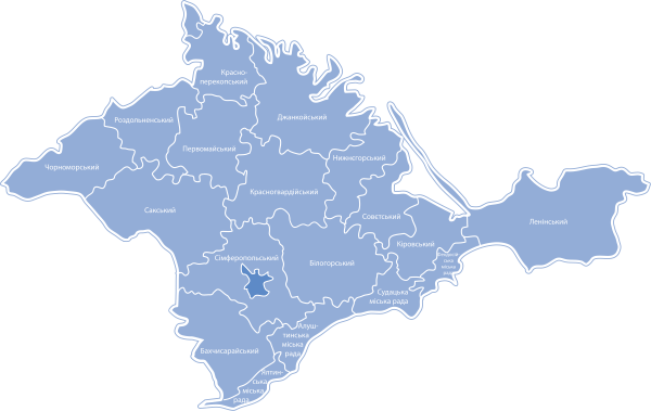 Векторная карта Крыма