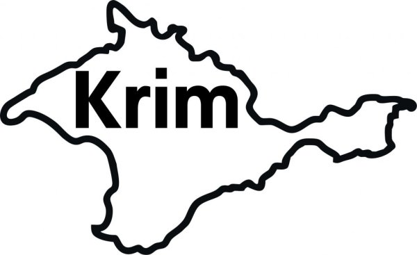 Контур полуострова Крым