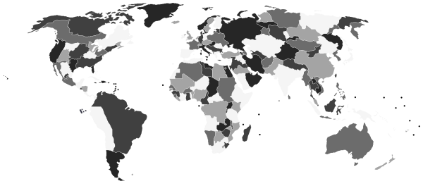 Схематическая карта мира