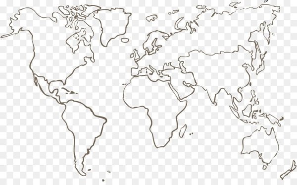 Карта мира очертания