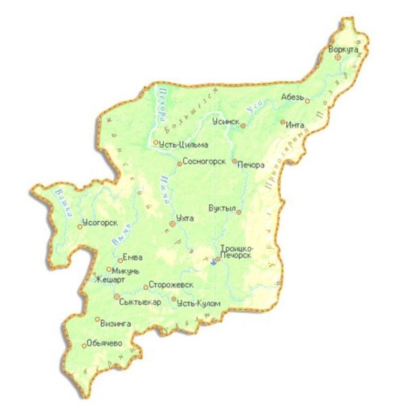 Республика Коми административный центр