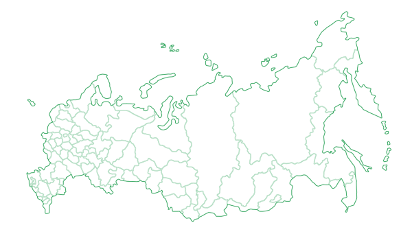 Контур границ России