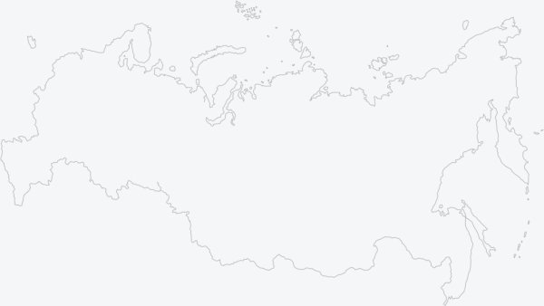 Карта России белая