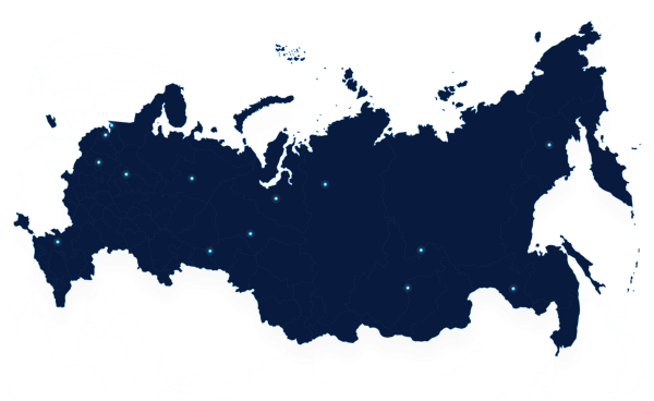 Карта России контур