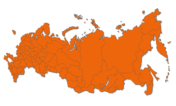 Карта России вектор