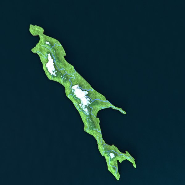 Остров Сахалин вектор