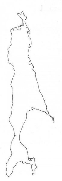 Контурная карта Сахалинской области