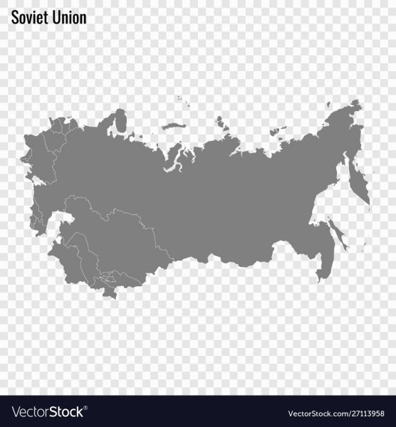 Карта СССР контур