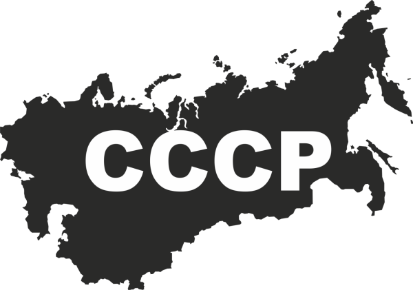 Карта СССР контур