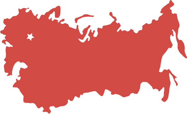 Контур границ СССР