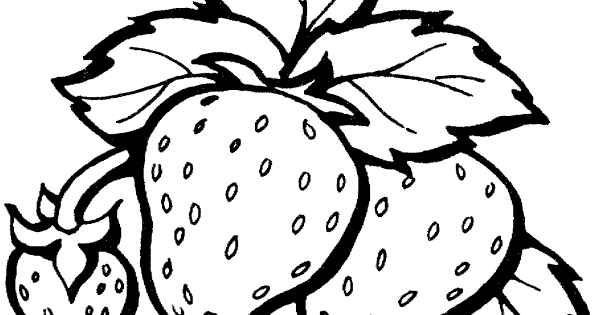 Земляника раскраска для детей