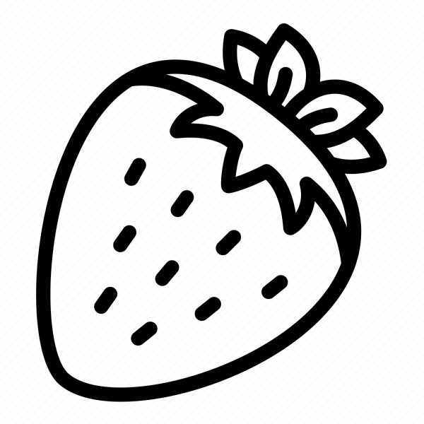 Клубника силуэт