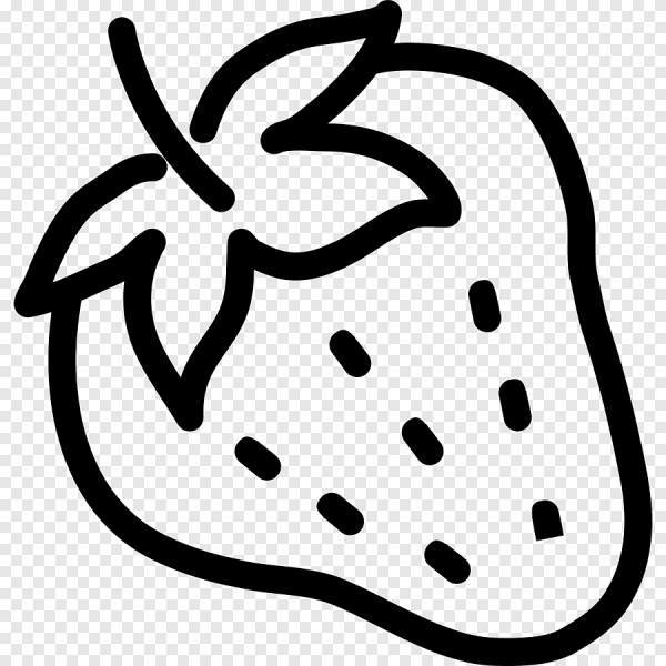 Клубника силуэт