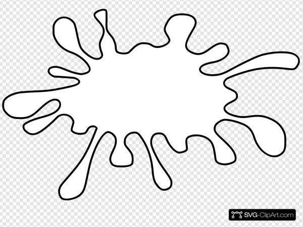 Клякса раскраска