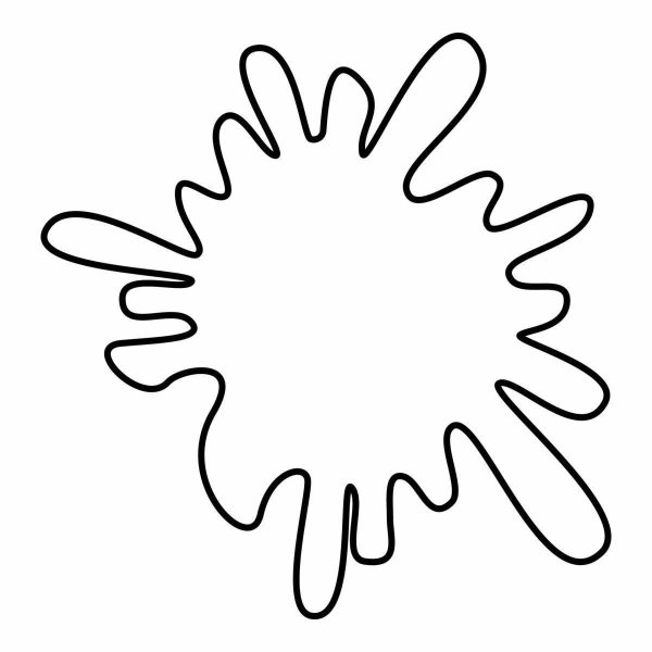 Клякса раскраска