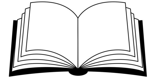 Трафарет открытая книга