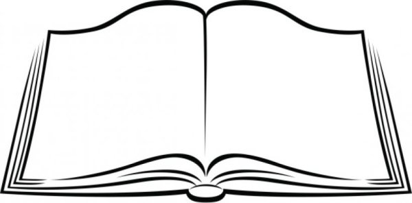 Открытая книга раскраска