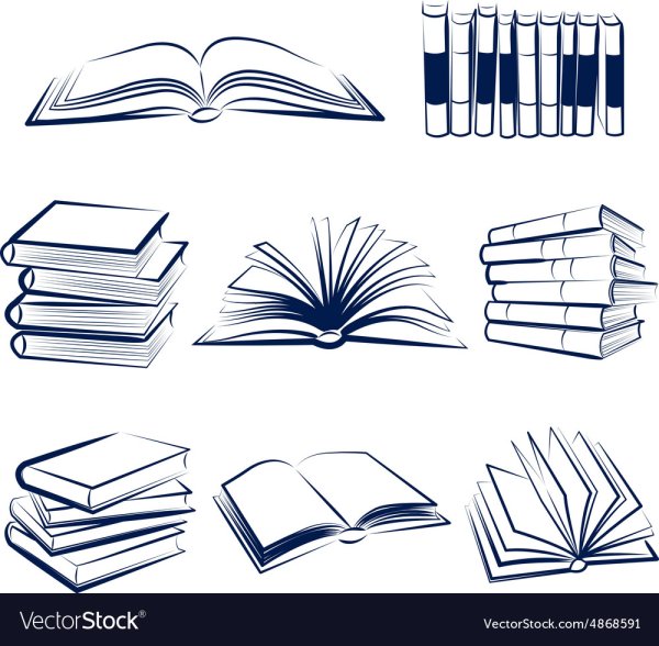 Открытая книга вектор