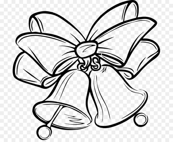 Контур колокольчика на последний звонок