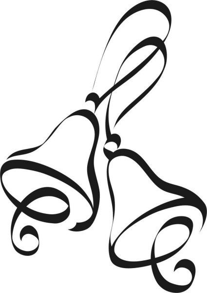 Колокольчик силуэт