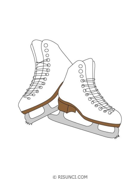 Коньки рисунок