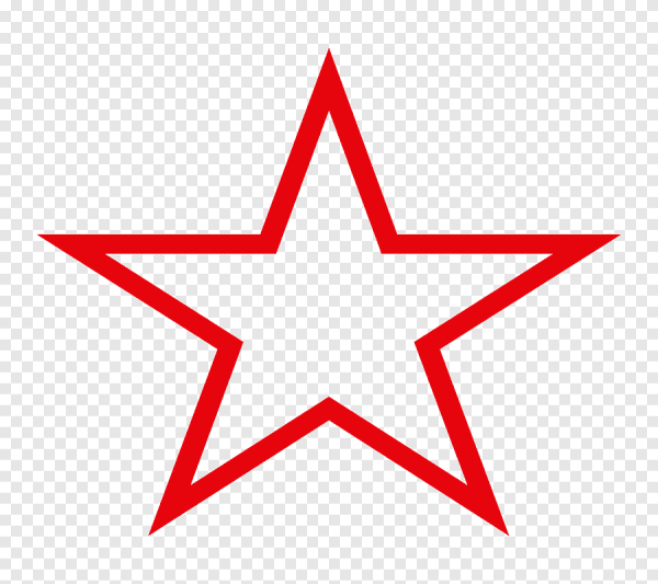 Красная звезда на белом фоне