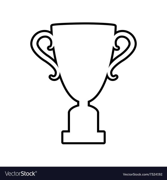 Кубок спортивный трафарет