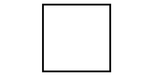 Черная квадратная рамка