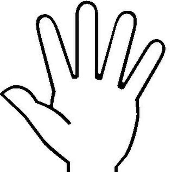 Ладошки для раскрашивания