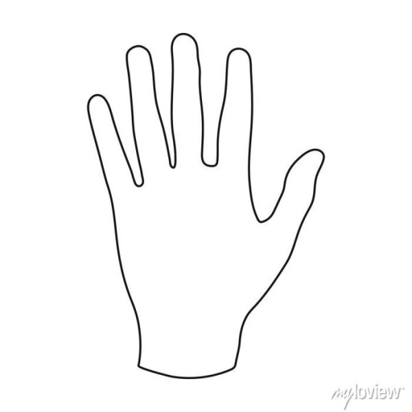 Ладонь контур