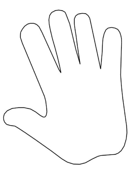 Ладошки для раскрашивания