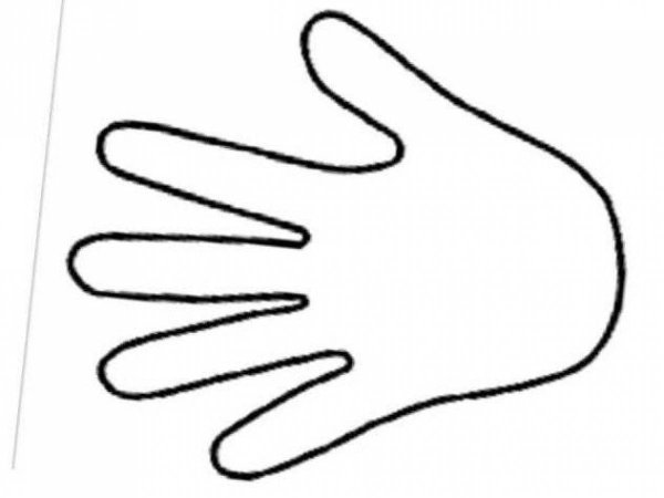 Трафарет руки