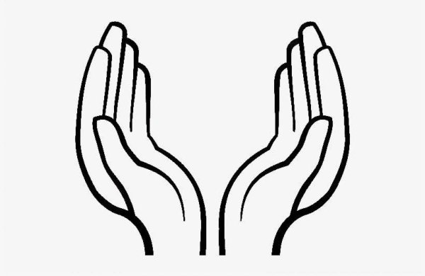 Ладонь раскраска для детей