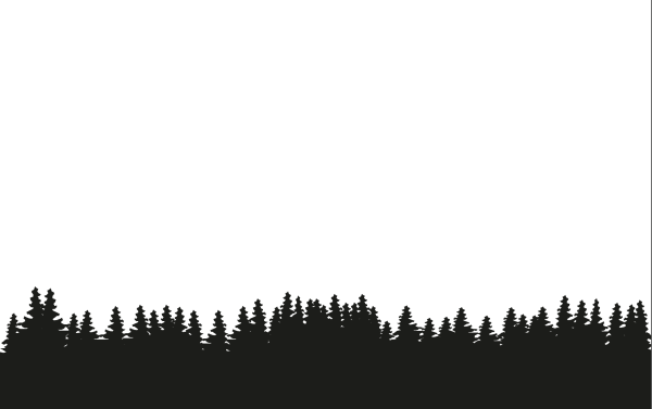 Еловый лес силуэт