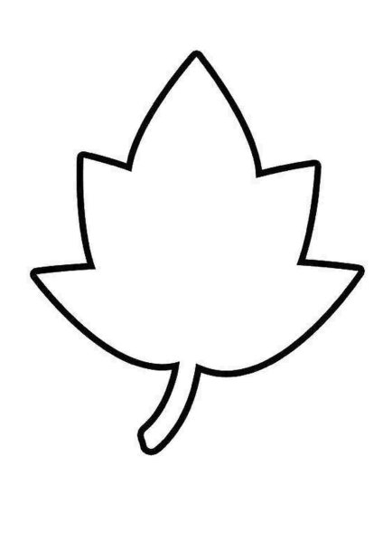 Листик контур