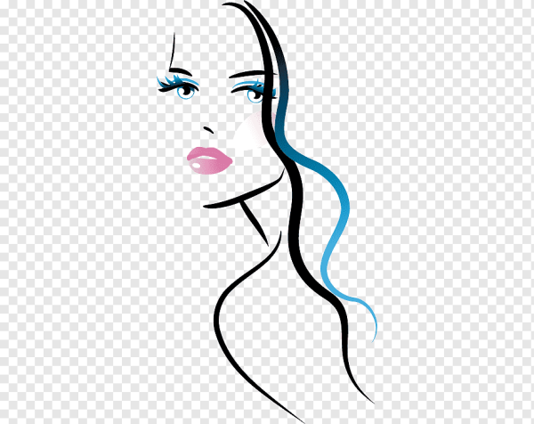 Очертания лица девушки