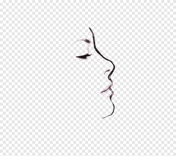 Профиль девушки Графика