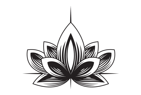 Стилизованный цветок лотоса