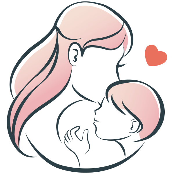 Мама и малыш иллюстрация