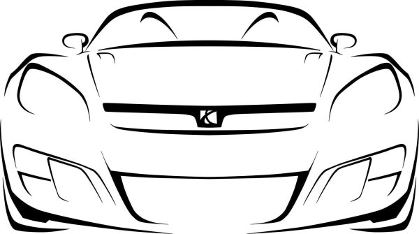 Машина спереди вектор