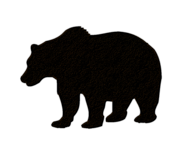 Силуэт медведя