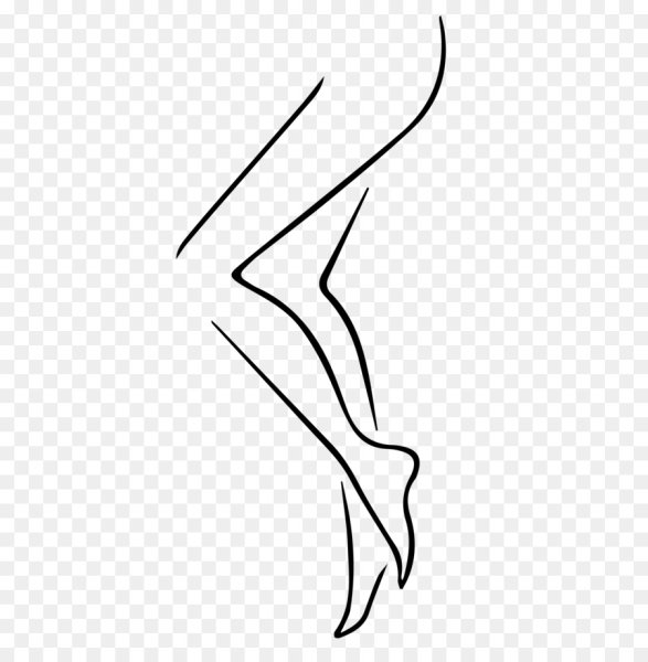 Силуэт ноги