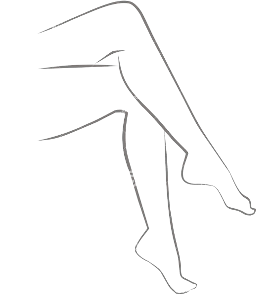 Силуэт ноги