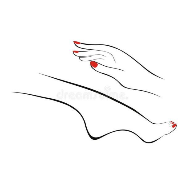 Педикюр силуэт