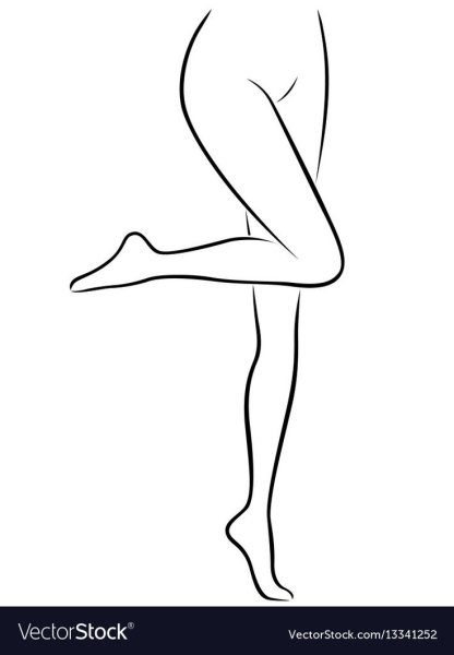 Силуэт женских ног