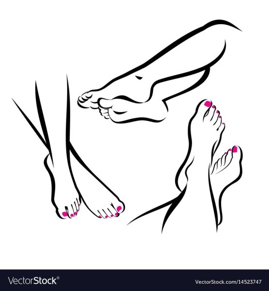 Педикюр силуэт