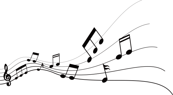 Ноты на белом фоне